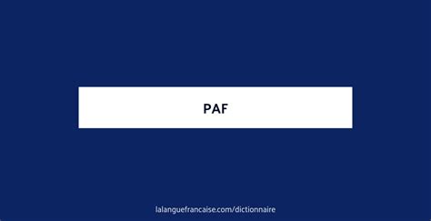 paf definition.
